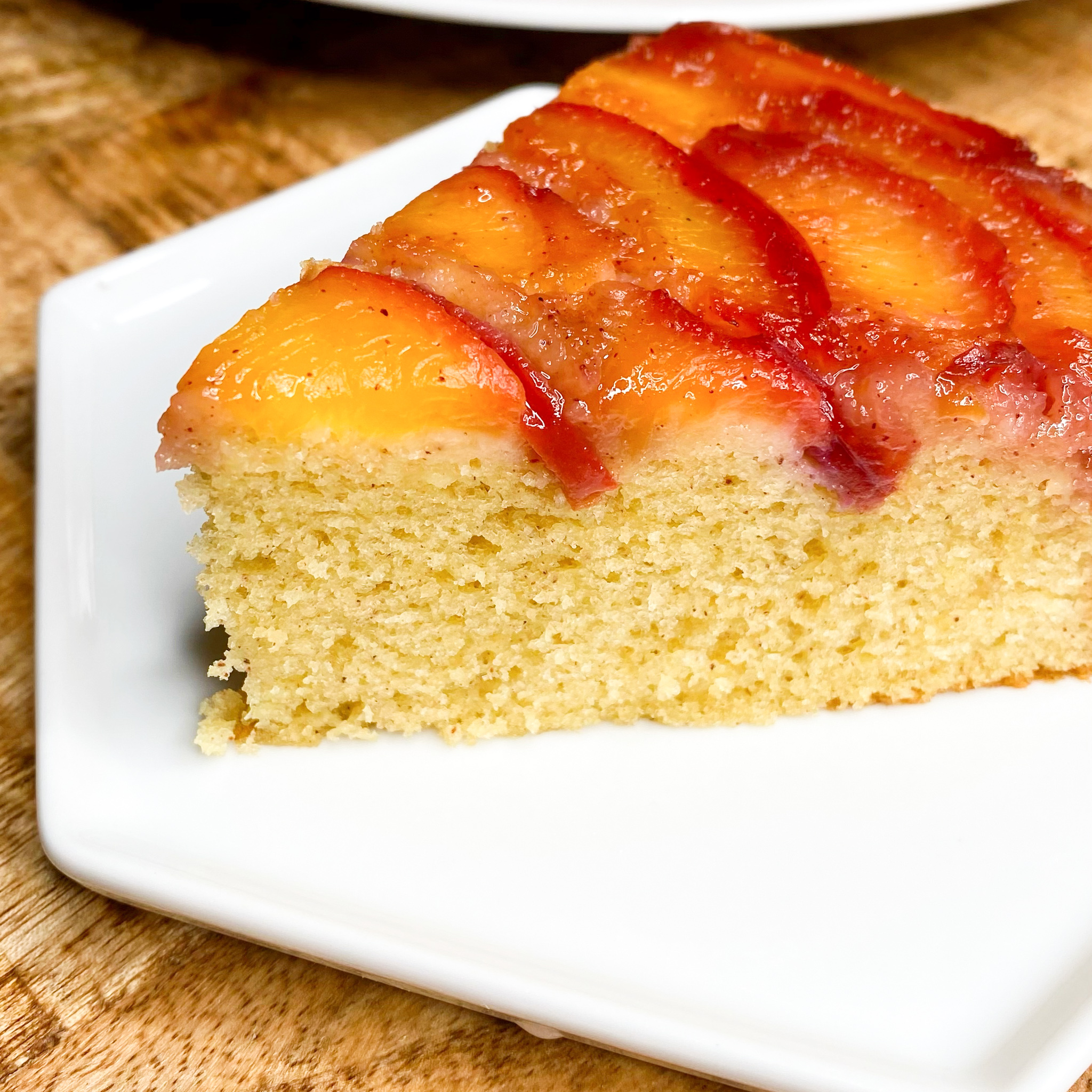 Peach Upside Down Cake – Easy Box Mix Remix - Taylor Reign